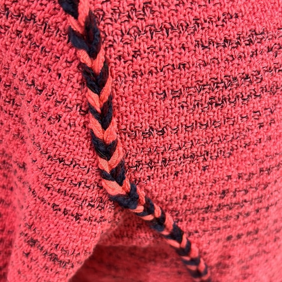 NIC+ZOE Open front Knit Jacket with Pockets XS - Pink and Blue - Picture 3 of 3